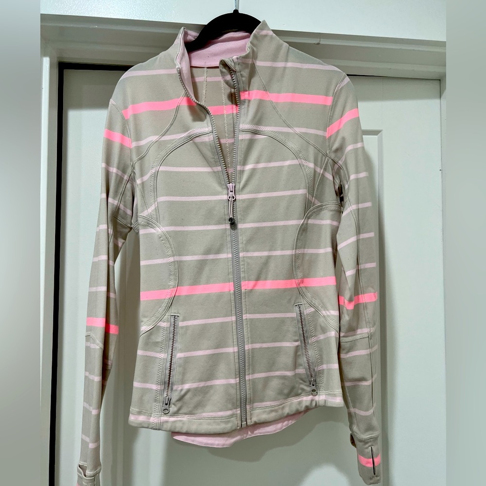 Lululemon Define Jacket Beige pink 8